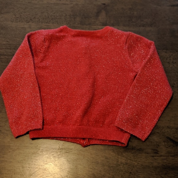 Carter's Red Button Up Cardigan - Picture 2 of 3